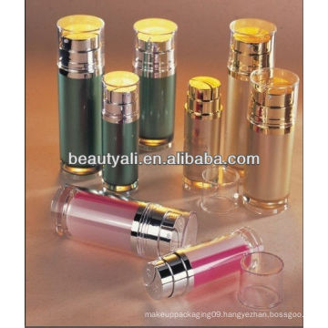 cosmetic acrylic lotion bottle with double pumps